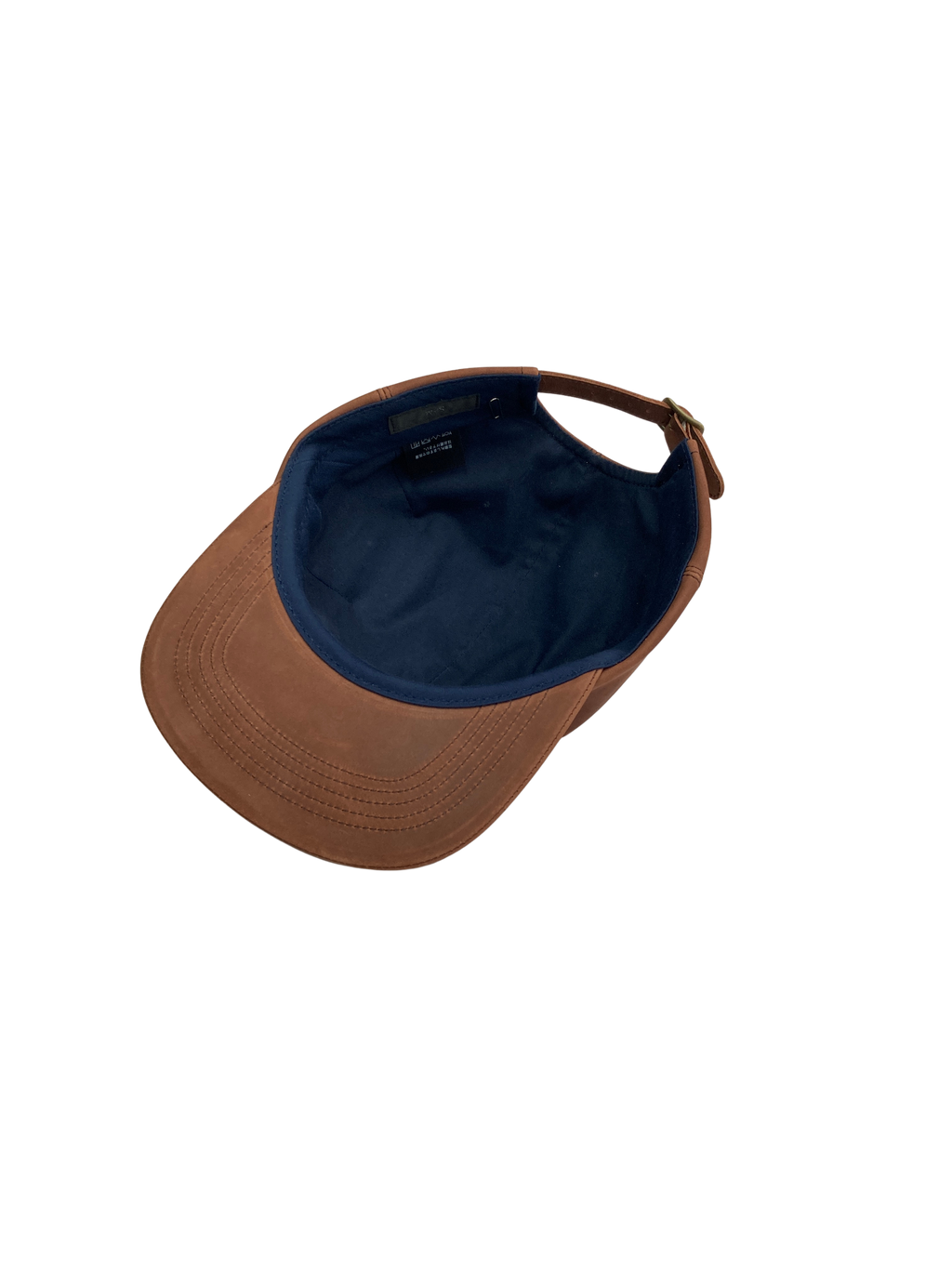 N-LEATHER LOGO CAP (BROWN)