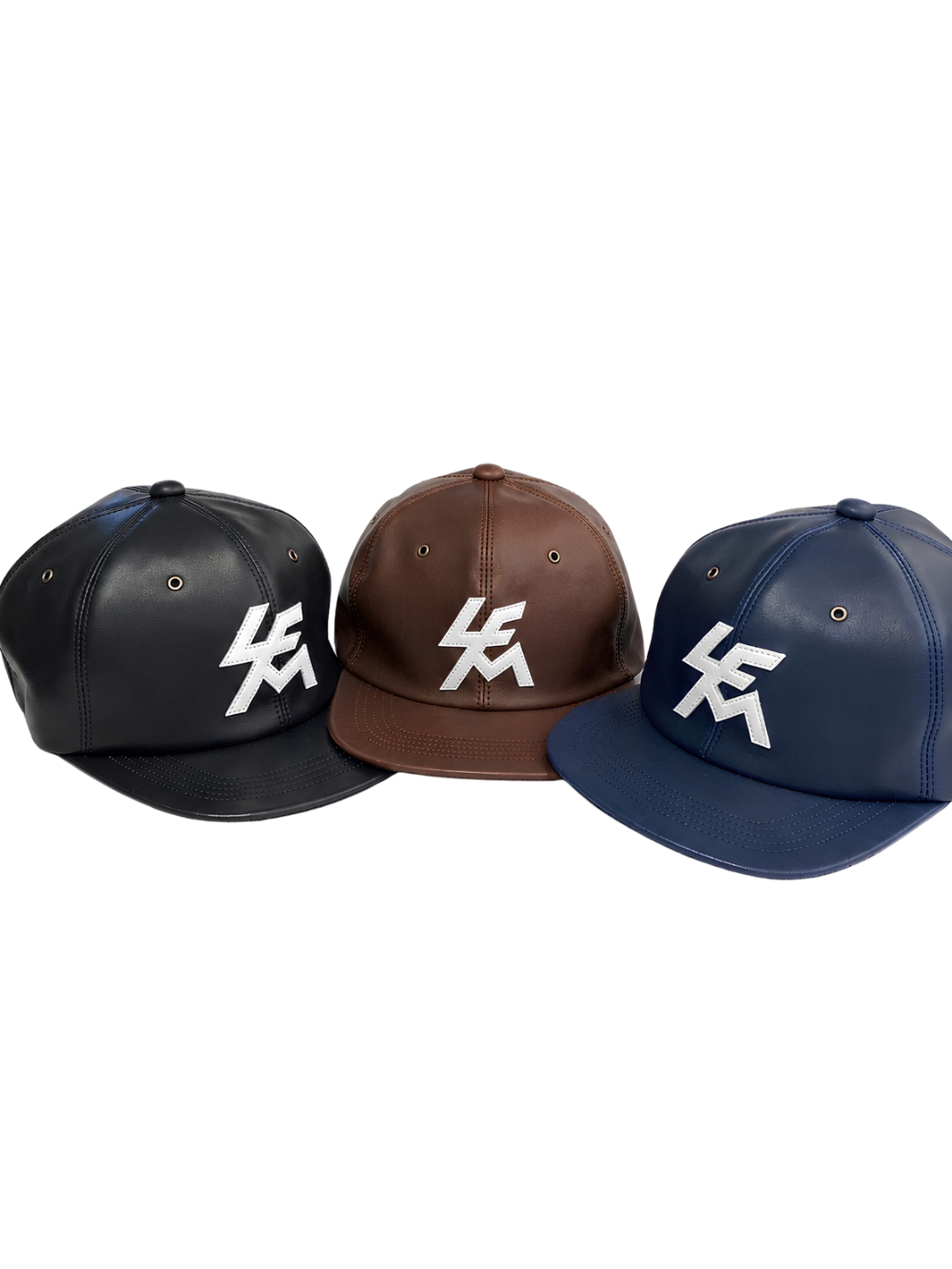 LEATHER LOGO CAP (BLACK)
