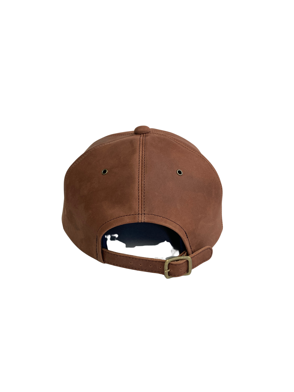 N-LEATHER LOGO CAP (BROWN)