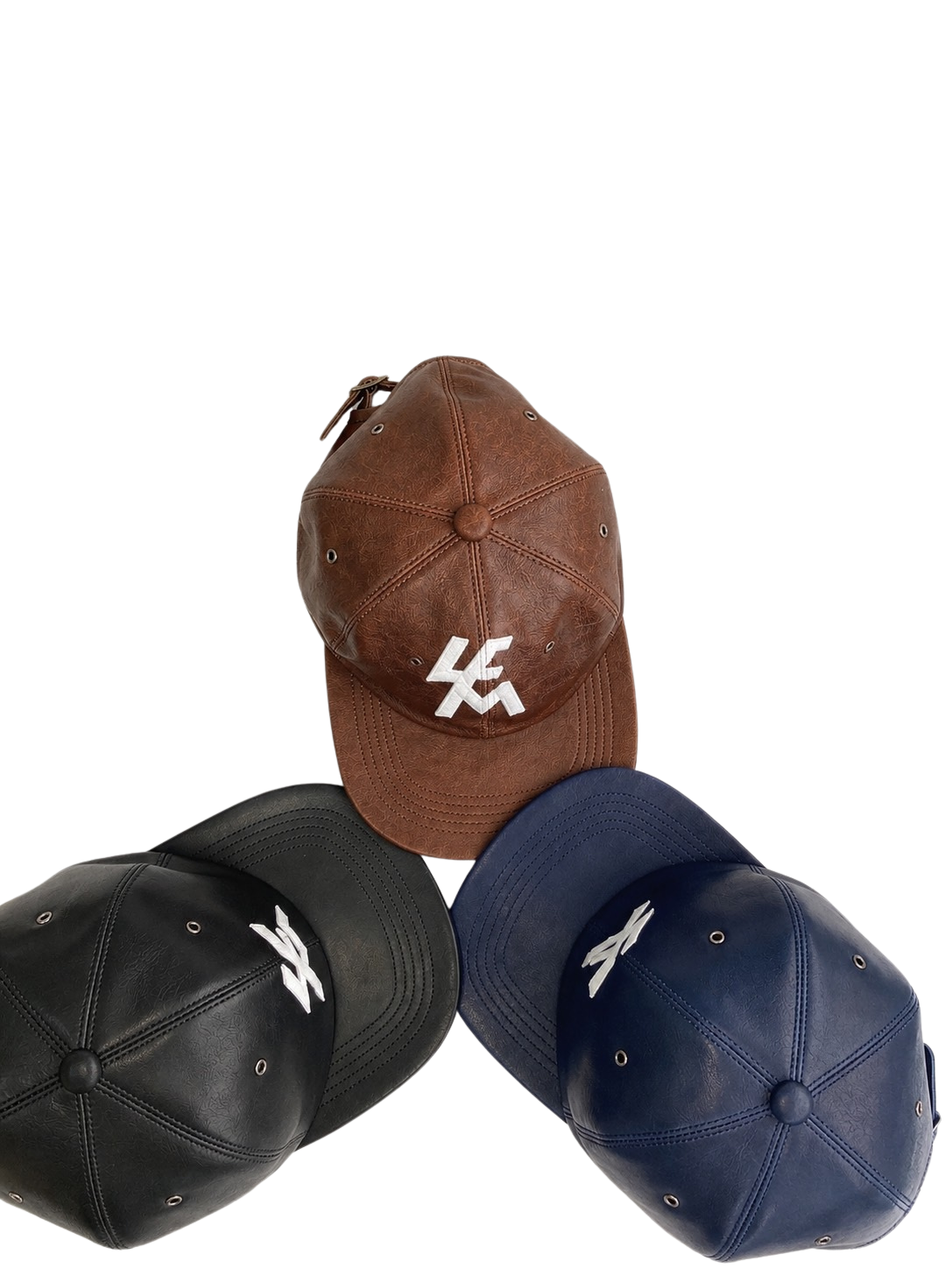 LEATHER LOGO CAP (BLACK)