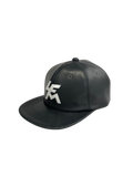 LEATHER LOGO CAP (BLACK)