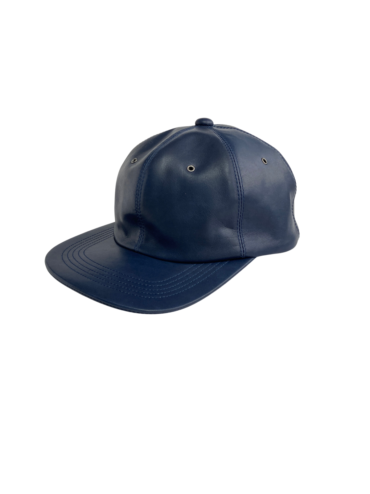 LEATHER CAP (NAVY)
