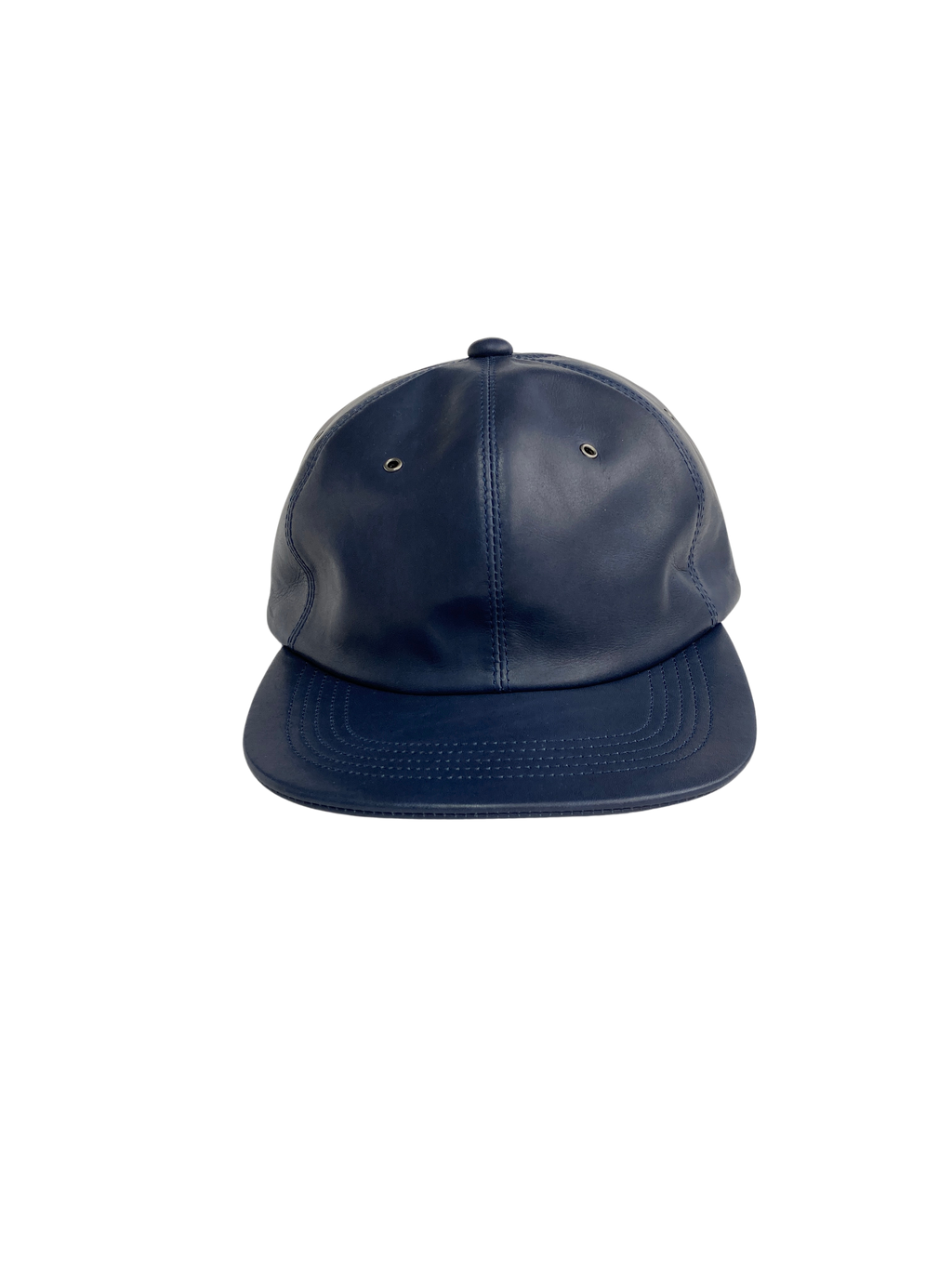 LEATHER CAP (NAVY)