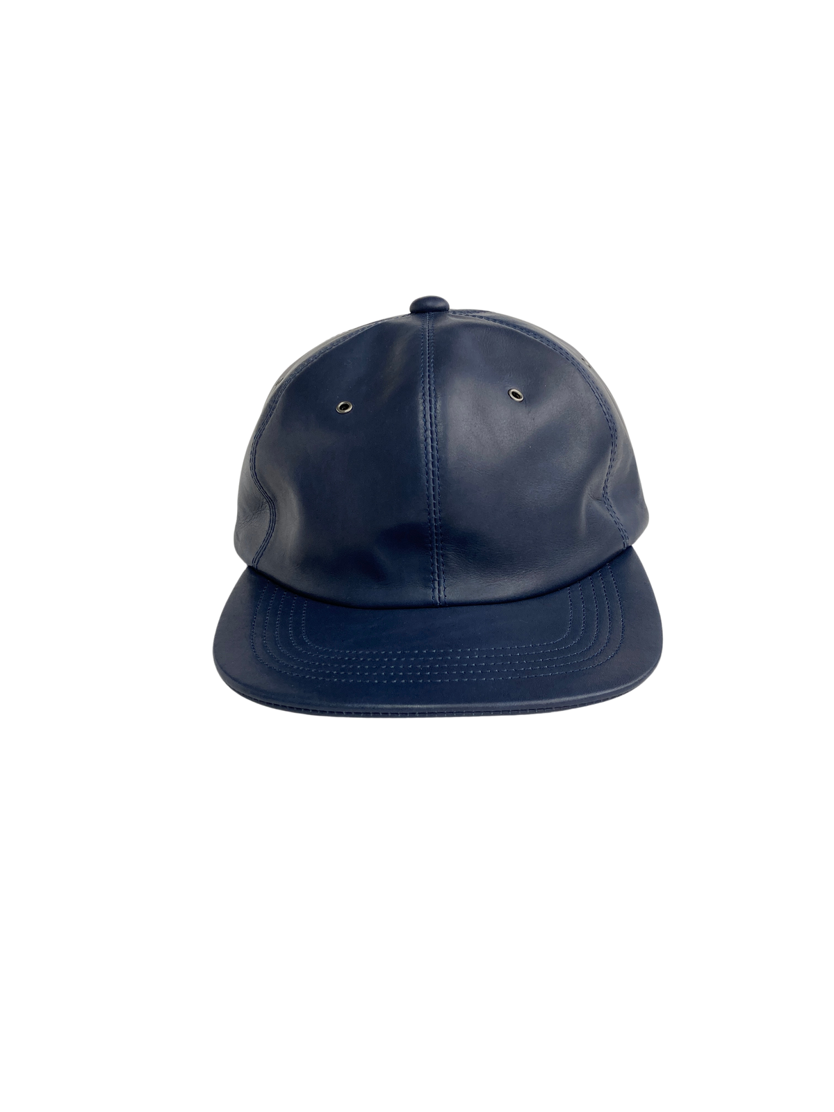 LEATHER CAP (NAVY)