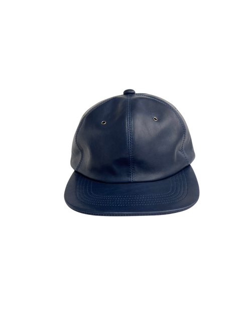 LEATHER CAP (NAVY)